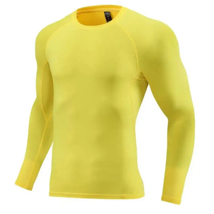 Compression Long-Sleeve T-Shirt Lightweight Rash Guard Athletic Undershirt Base Layer For Soccer Basketball Gym Sportswear