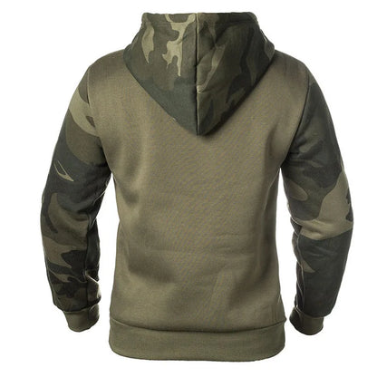 Camouflage Hoodies Men's Fashion Sweatshirt Male Camo Hooded Hip Autumn Winter Hoodie Men's Fleece Outwear Coats US/EUR Size