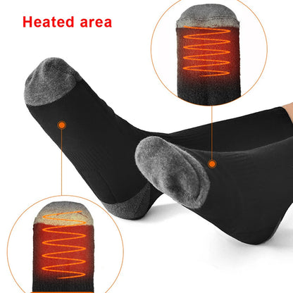 2023 New Winter Remote Control Rechargeable Electric Heated Socks Man Woman With Elastic Feet Warmer Ski Socks