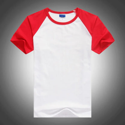 2023 Summer Tee Shrit Men T Shirt Round Collar Cotton Mens Casual Slim Fit Raglan Short Sleeve T-Shirts Tops