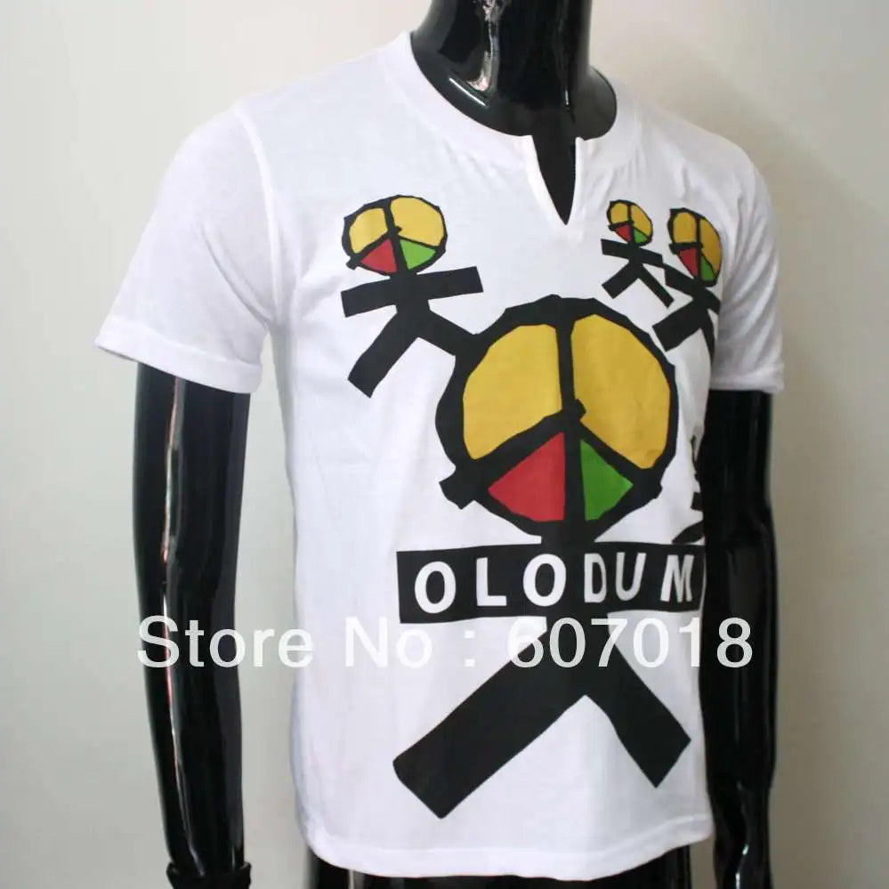 Rare MJ Fashion Brazil Retro Antiwar Michael Jackson OLODUM Cotton Tee T-shirt - They Don't Care About Us' for MJ fans