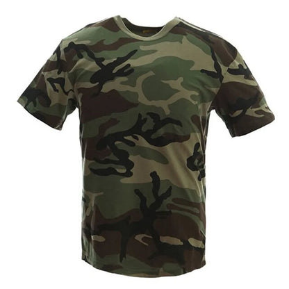 MEGE Military Camouflage Breathable Combat T-Shirt,  Men Summer Cotton T-shirt, Army Camo Camp Tees