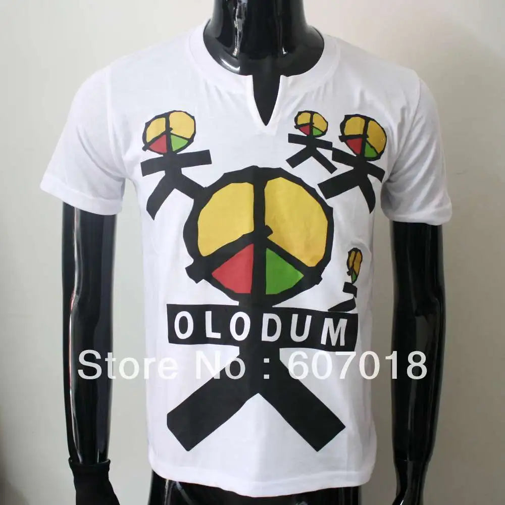 Rare MJ Fashion Brazil Retro Antiwar Michael Jackson OLODUM Cotton Tee T-shirt - They Don't Care About Us' for MJ fans