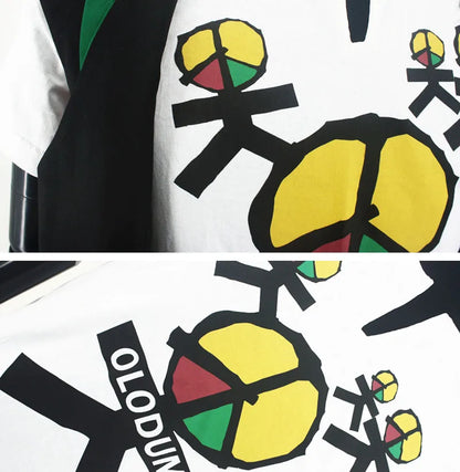 Rare MJ Fashion Brazil Retro Antiwar Michael Jackson OLODUM Cotton Tee T-shirt - They Don't Care About Us' for MJ fans