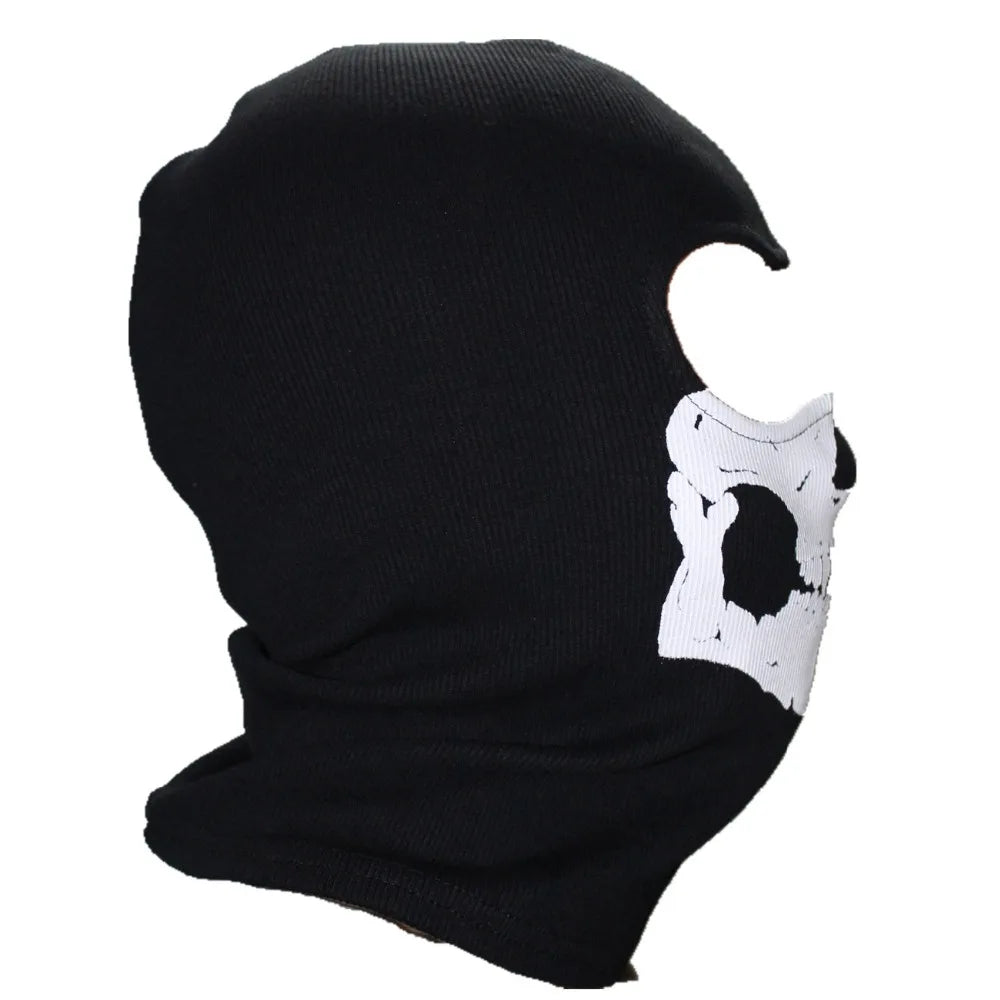 Black Mask Balaclava Beanies Hats Men Ghost Skull Full Face Warmly Mask Hood Beanie Ggorros Hombre Casquette Bbalaclava