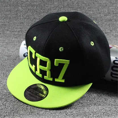 2017 Brand Children Soccer Star Ronaldo CR7 Embroidery Kids Baseball Cap Hat Bone Boys Girls Sports Snapback Hip-hop Caps Gorras