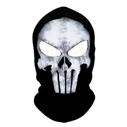 Black Mask Balaclava Beanies Hats Men Ghost Skull Full Face Warmly Mask Hood Beanie Ggorros Hombre Casquette Bbalaclava