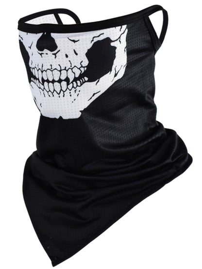 Sun Protection Mask Ear Hanging Cycling Face Towel Motorbike Summer Ice Silk Head Circumference Bandana Skull Fleece-lined Fishing Men and Women