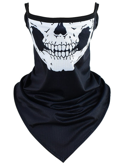 Sun Protection Mask Ear Hanging Cycling Face Towel Motorbike Summer Ice Silk Head Circumference Bandana Skull Fleece-lined Fishing Men and Women