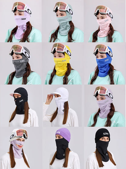 Xxxsnow Fleece-lined Windproof Skiiing Headgear Toe Cap Face Protection Face Mask V Face Leakage Hair Magnetic Suction Cap Bandana No Fog