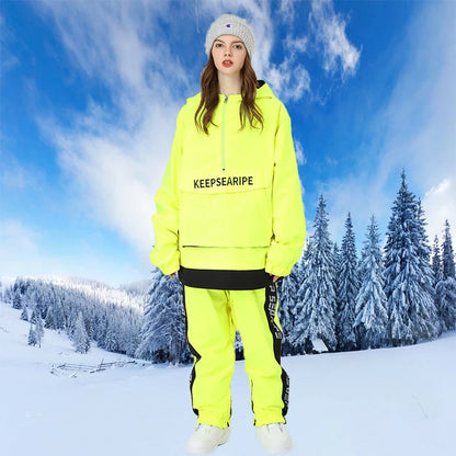 Female Tracksuits Mountain Skiing Outfits Snowboarding Jackets Pants 2025 Winter Women Snow Suits Waterproof Warm Woman Ski Sets