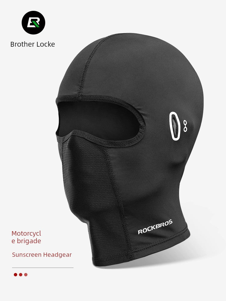 Rockbros Sun Protection Riding Hat Motorcycle Ice Silk Full Face Mask Spring and Summer Outdoor Windproof Scarf Men and Women