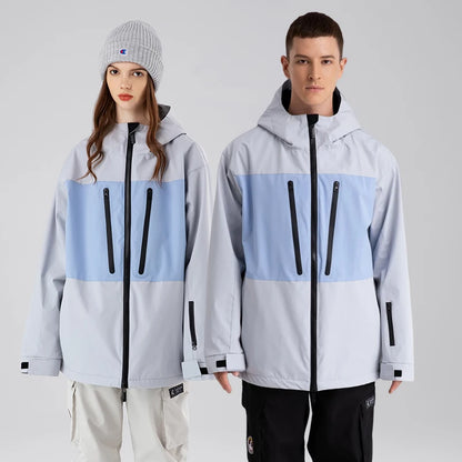 Men's and Women's Ski Jacket Windproof and Waterproof Veneer Double-board Snow Suit Winter Warm SKi Jacket For Women and Men