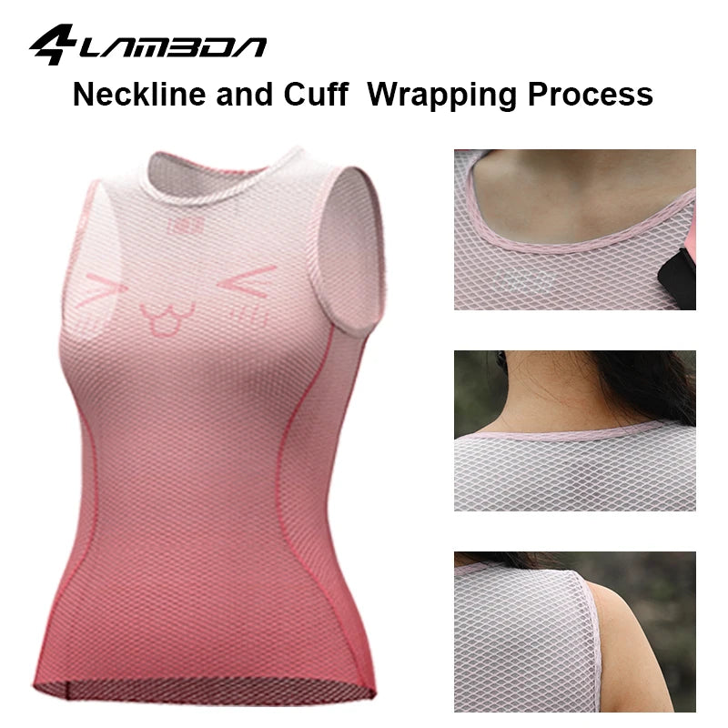 LAMEDA Summer Women‘s Cycling Underwear Base Layer Quick-drying Bike Base Tops Bicycle Sweatshirt Tank Road Bike Undershirts