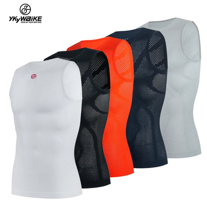 YKYWBIKE Cycling Vest High Elastici Cycling Base Layer Jersey MTB Road Bike Bicycle Vest Running Sport Cycling Underwear 5 Color