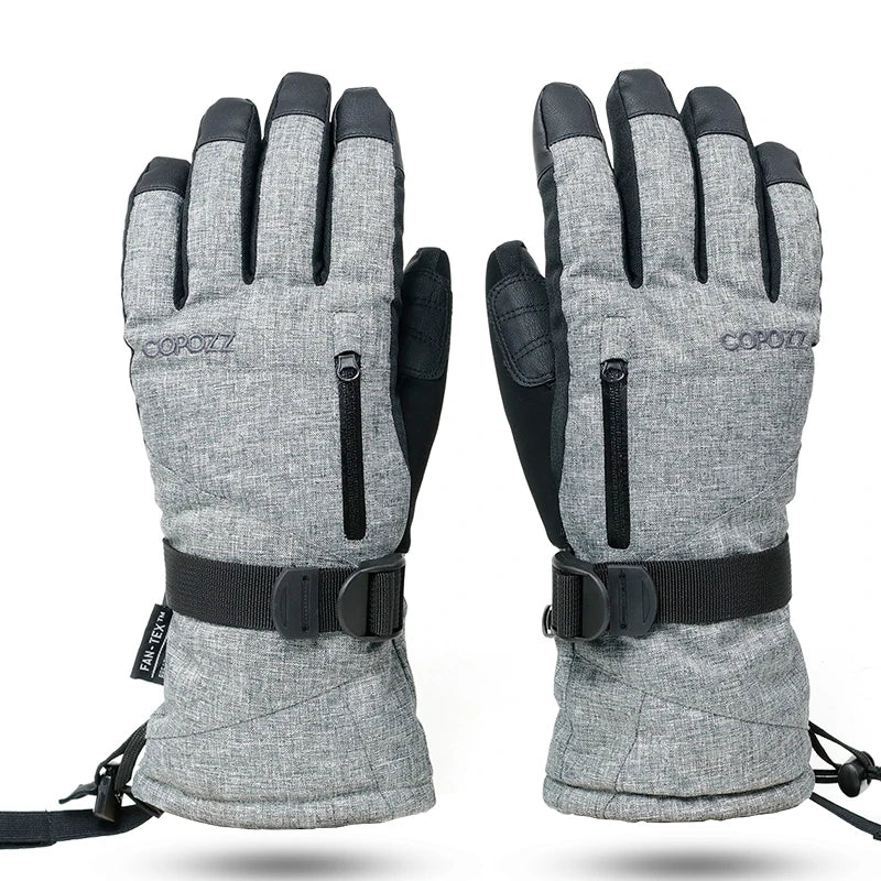 COPOZZ Unisex Ski Gloves -30 Degree Snowboard Mittens Touchscreen Gloves Snowmobile Motor Waterproof Thermal Snow Gloves