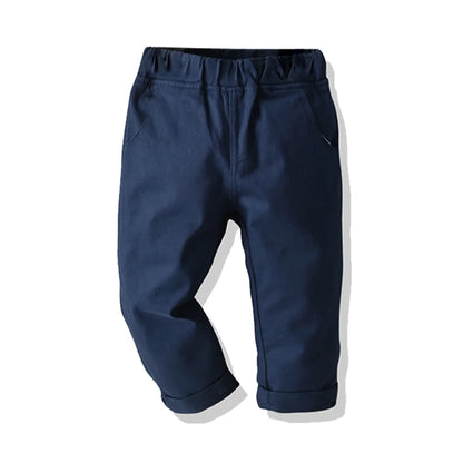 2024 Brand Boys pants autumn kids clothing baby casual pants cotton jeans 1-8Y Toddler cargo pants