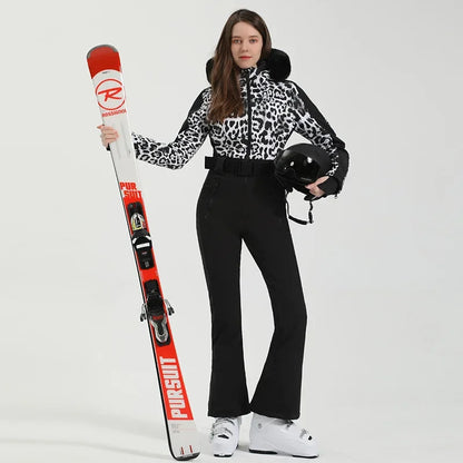 Ski Suit Women Outdoor Snowboard Warm Jumpsuit Ski Set Snow Overalls Thickened Windproof Waterproof Clothing