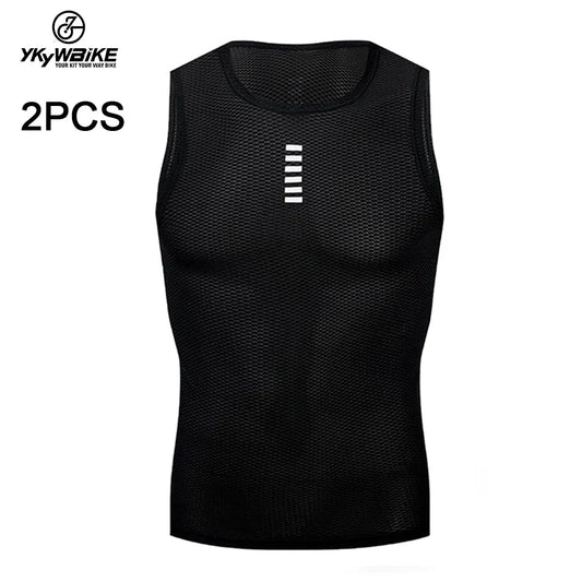 Cycling Base Layer Sport Underwear White Cycling Undershirt Quick Dry Running Vest High Elastici Vest MTB Road Bike Jerseys