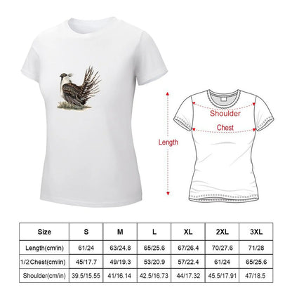 Greater Sage-Grouse T-shirt hippie clothes oversized tops Women's tops