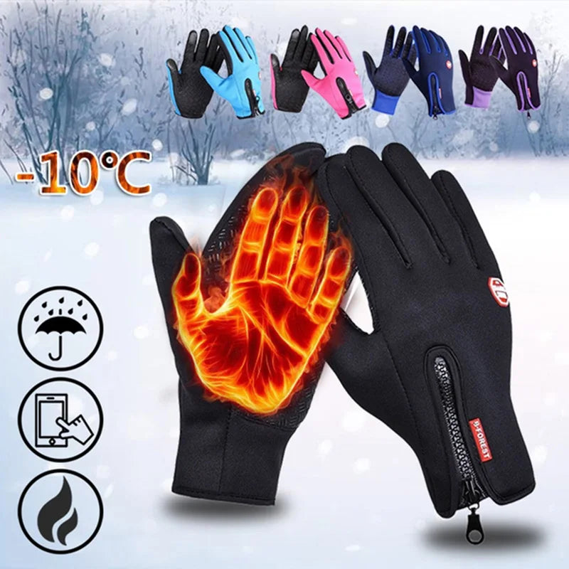 2022 Hot Sale Warm Winter Gloves for Men Touchscreen Waterproof Windproof Gloves Snowboard Motorcycle Riding Driving Gloves