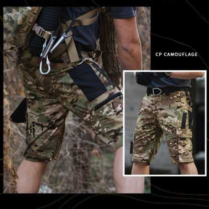 Summer Tactical Shorts Men Military Multi-pocket Wear-resistant Cargo Short Pants Outdoor Army Combat Waterproof Work Shorts