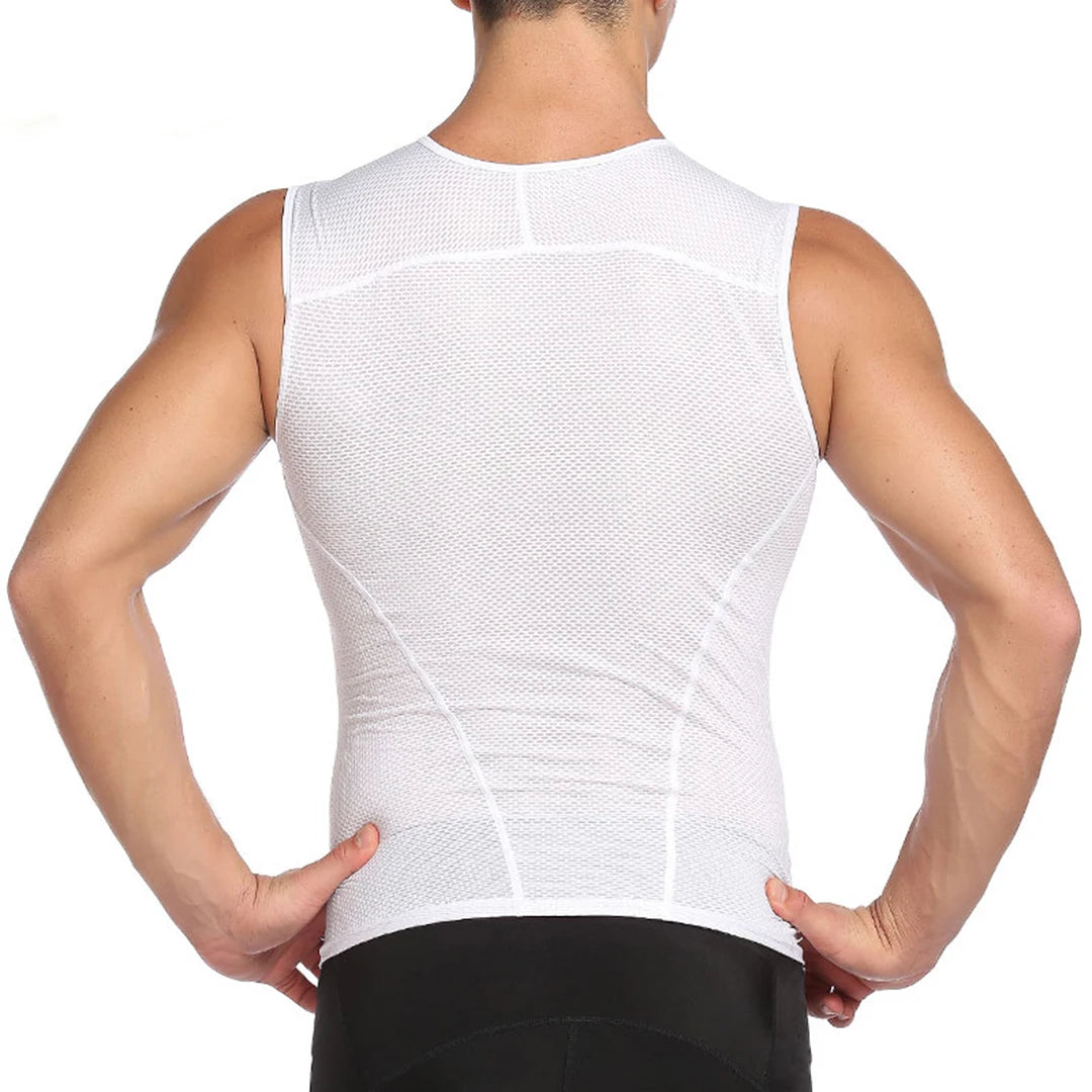 YKYWBIKE Fashion Men Cycling Jersey Cycling Vest MTB Road Bike Bicycle Vest Mesh Underwear Cycling Base Layers Clothing