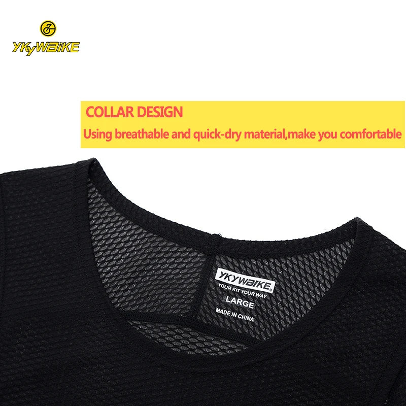 Cycling Base Layer Sport Underwear White Cycling Undershirt Quick Dry Running Vest High Elastici Vest MTB Road Bike Jerseys