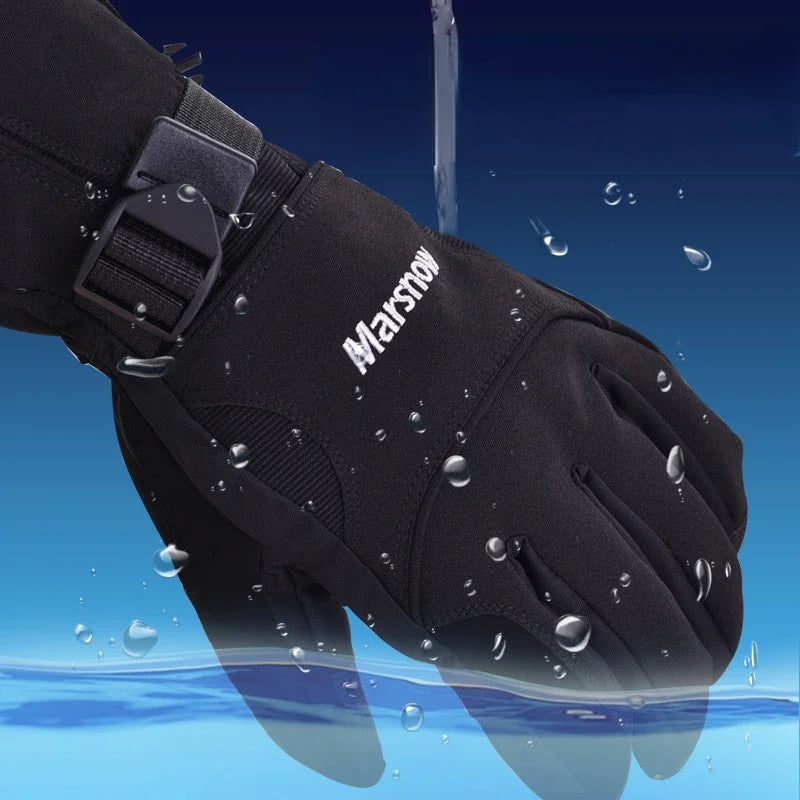 New Men's Ski Gloves Snowboard Snowmobile Motorcycle Riding Winter  Windproof Waterproof Unisex Snow