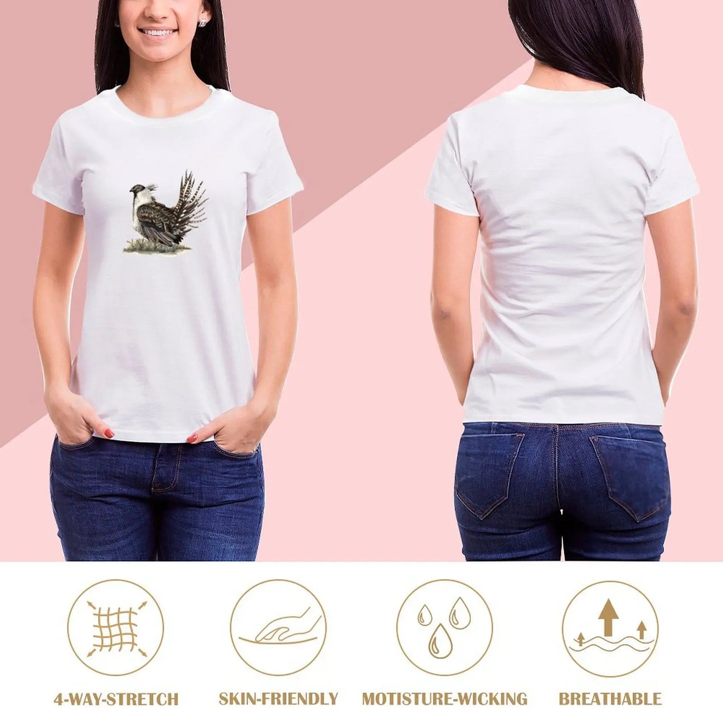 Greater Sage-Grouse T-shirt hippie clothes oversized tops Women's tops