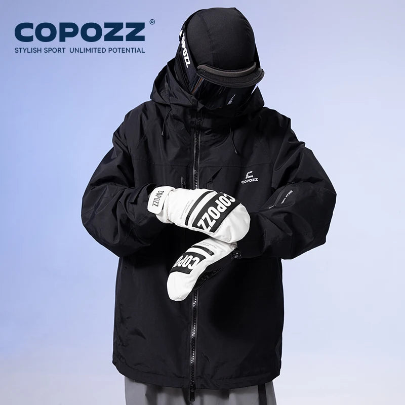 COPOZZ 3M Thinsulate Ski Gloves Women Men Windproof Breathable Waterproof Thermal Winter Warm Snow Mittens Snowboard Accessories