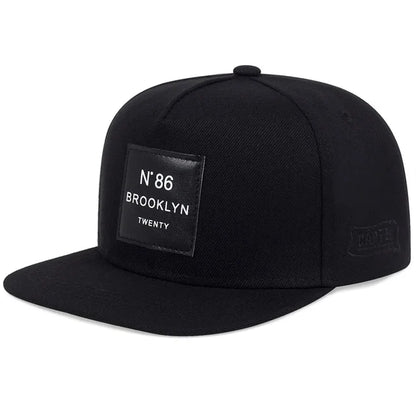 2018 New Men Womens BROOKLYN Letters Solid Color Patch Baseball Cap Hip Hop Caps Leather Sun Hat Snapback Hats