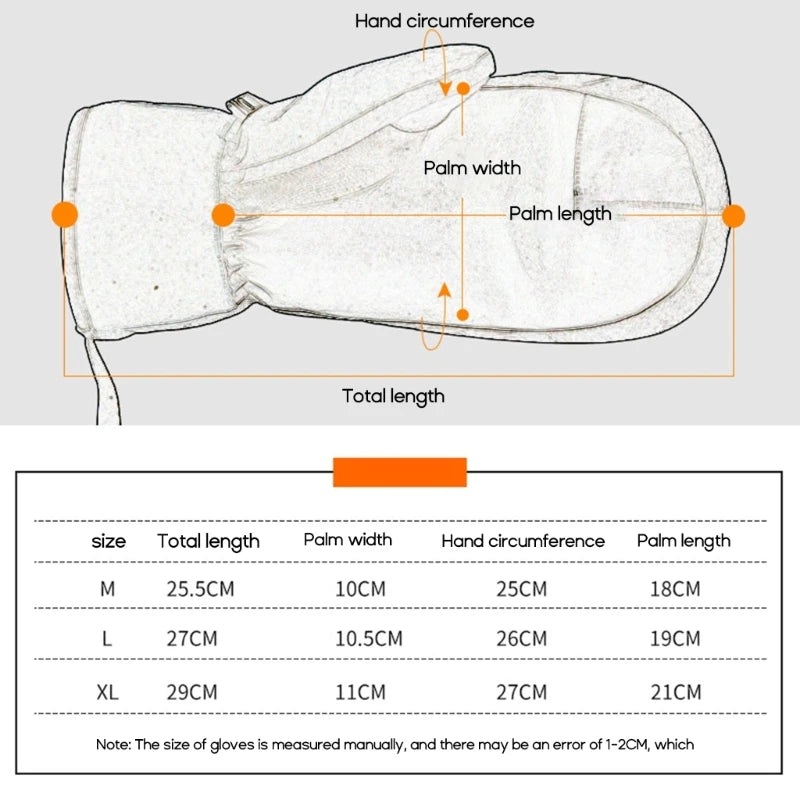 Waterproof Snowboard Gloves Touch-Screen Ski Mittens Thermal Thick Ski Gloves