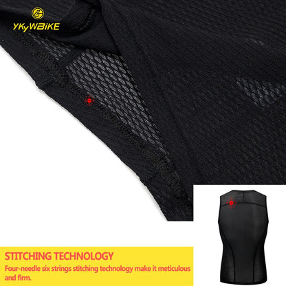 Cycling Base Layer Sport Underwear White Cycling Undershirt Quick Dry Running Vest High Elastici Vest MTB Road Bike Jerseys