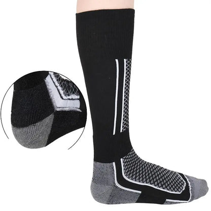 1 Pair Wool Thermal Ski Socks Thick Men Women Winter Long Warm Compression Socks For Hiking Snowboarding Climbing Sports Socks