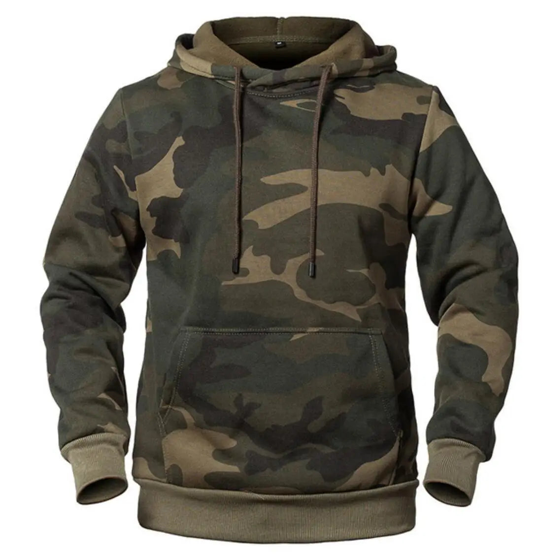 Men's Winter Casual Fleece Hoodies Male Outdoor Camouflage Pullover Sweatshirts Hooded Loose Outwear Capts Plus Size 2XL