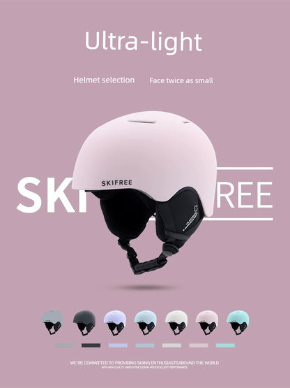 Skifree 23 Ultralight Ski Helmet Professional Single and Double Board Snow Helmet Women's Equipment Male Glasses Kids Suit Hat